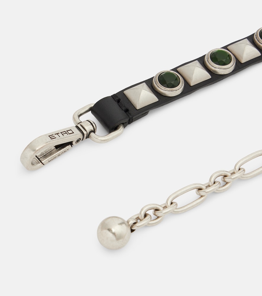  Etro Etro Embellished Leather Belt 