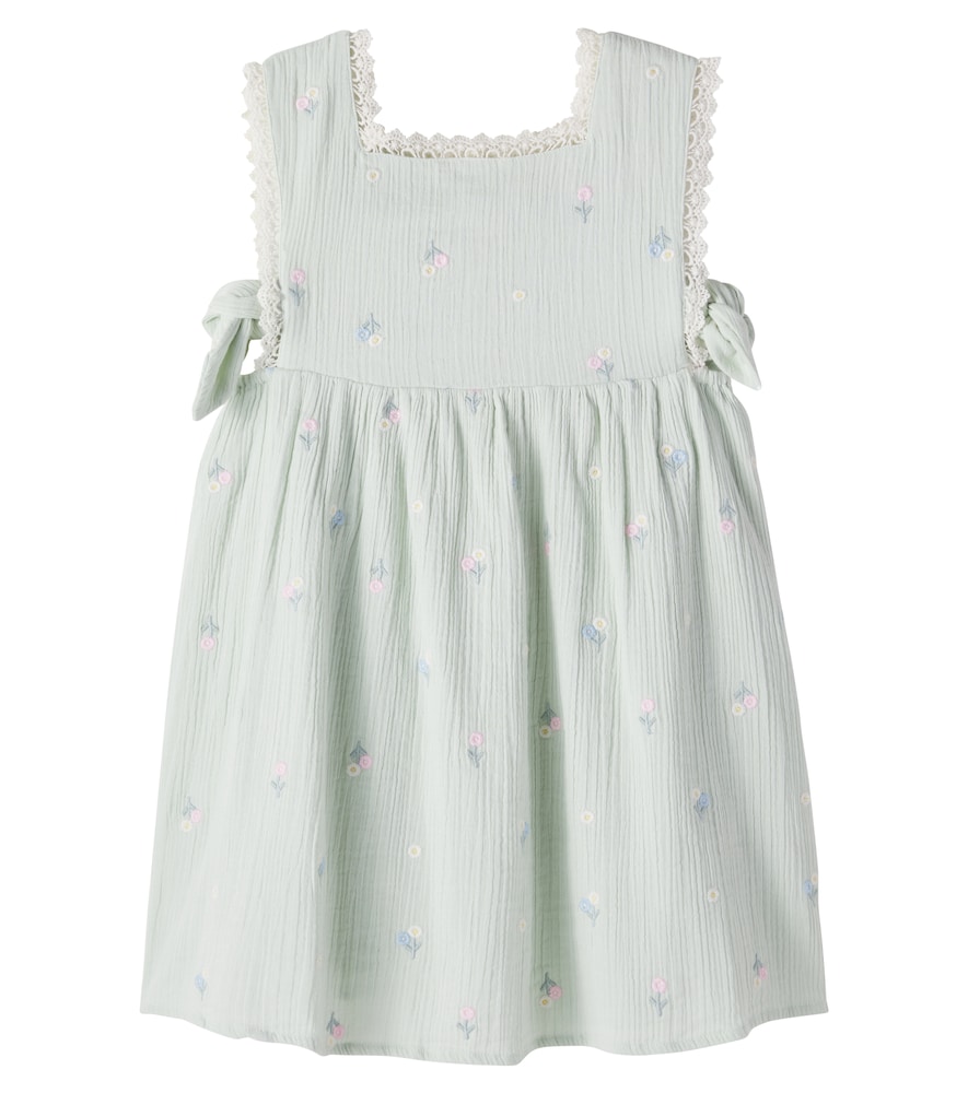 Louise Misha Aloisa Embroidered Cotton Gauze Dress