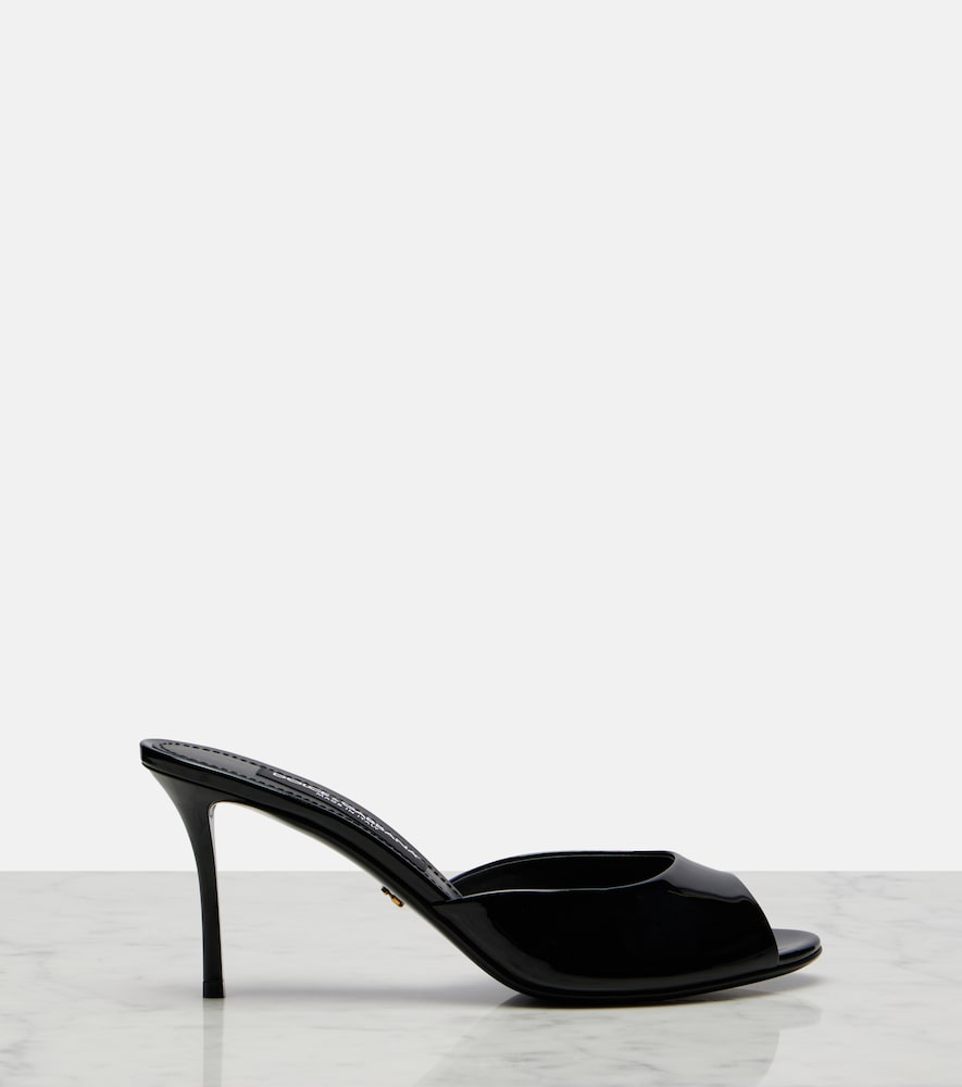  Dolce&gabbana Dolce&gabbana Pantoletten Keira Aus Lackleder 