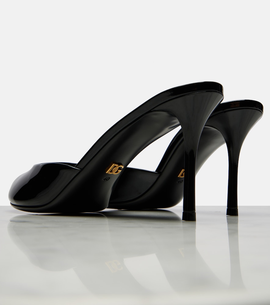  Dolce&gabbana Dolce&gabbana Pantoletten Keira Aus Lackleder 