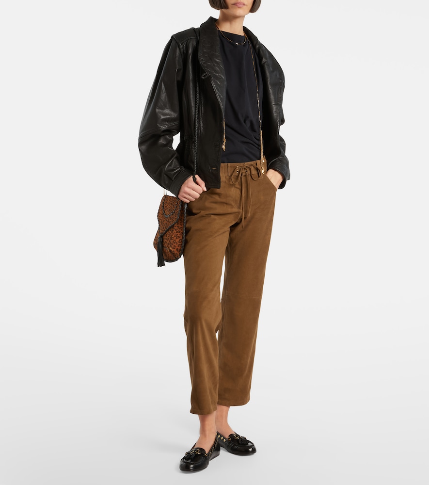 Isabel Marant Suede straight-leg pants