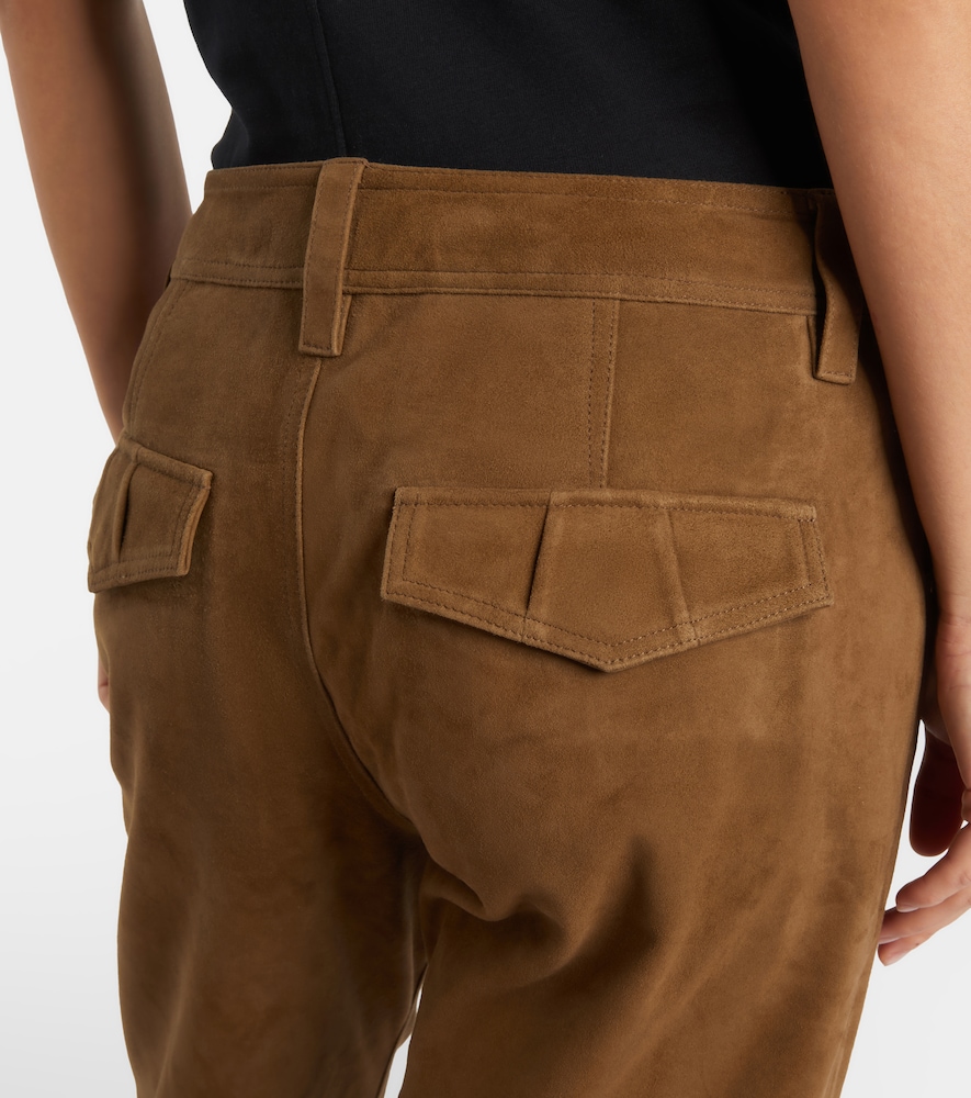  Isabel Marant Isabel Marant Suede Straight-leg Pants 