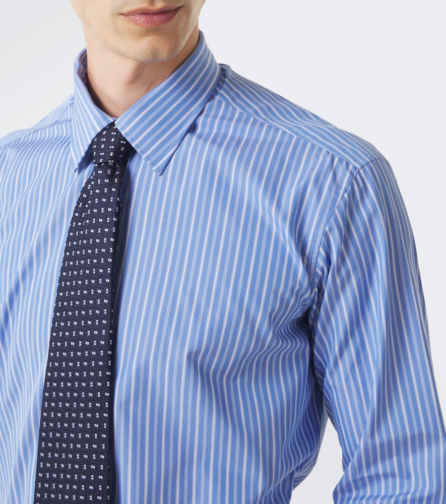 Striped Cotton Poplin Shirt