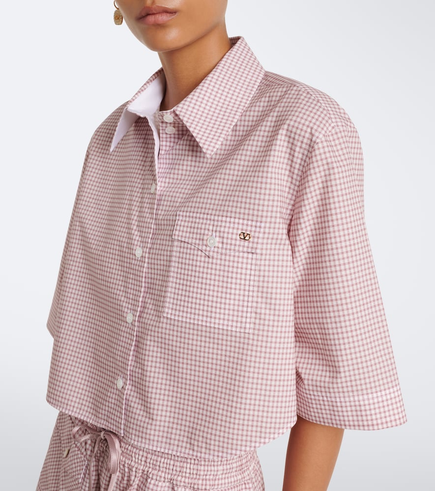 Garavani Vlogo Gingham Cotton Shirt