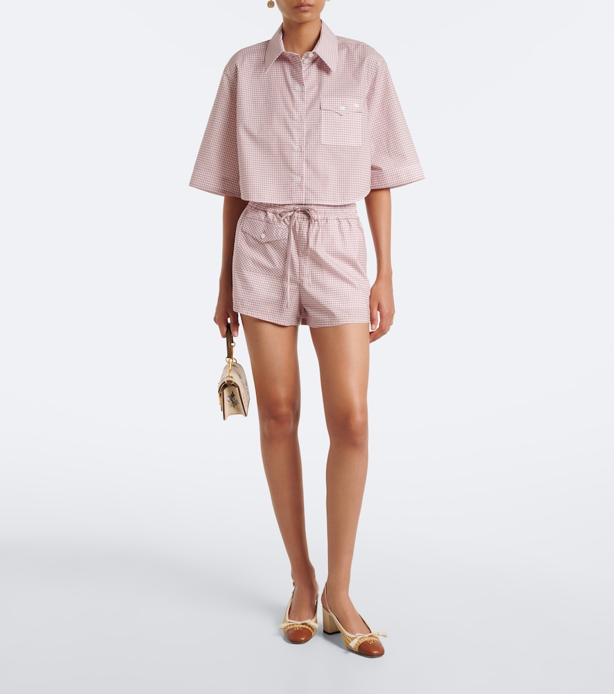 Garavani Vlogo Gingham Cotton Shirt