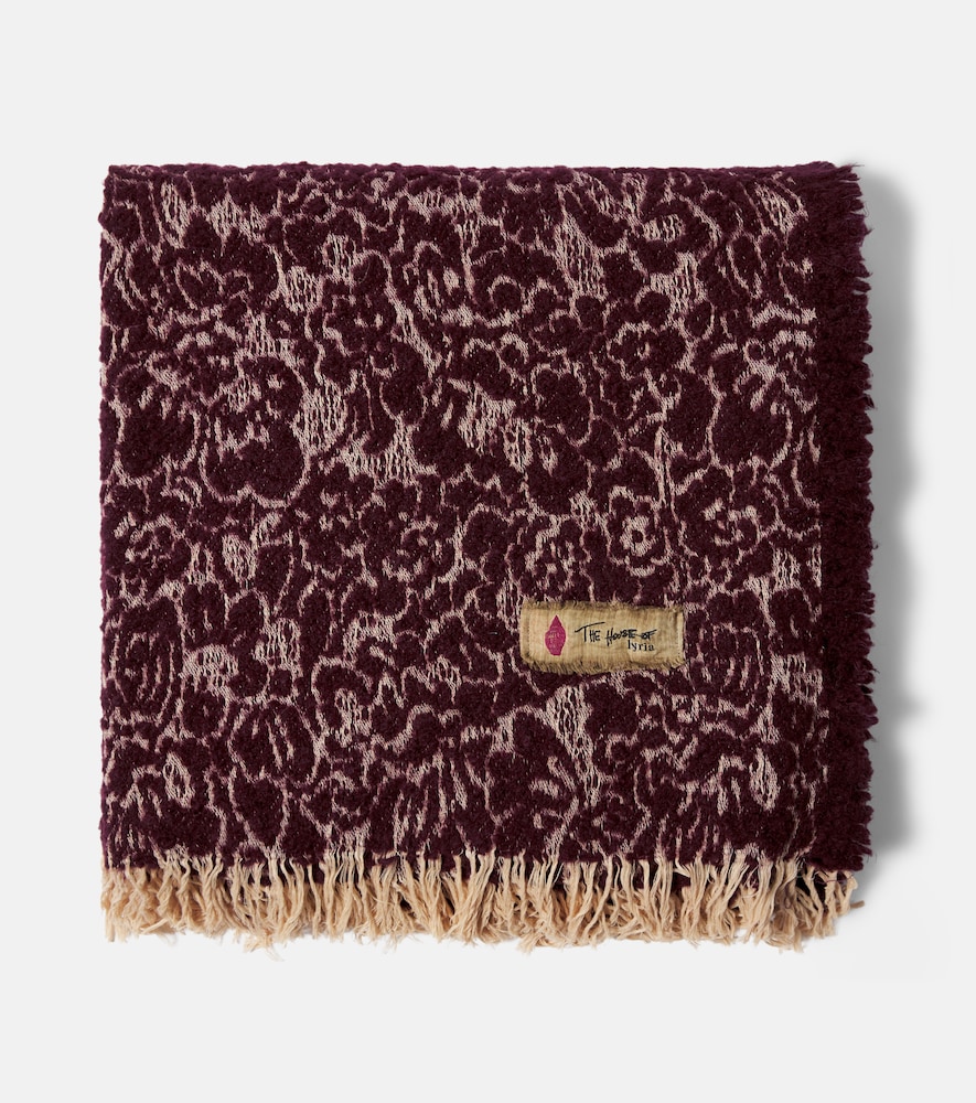 The House of Lyria Malghe wool and cotton-blend throw