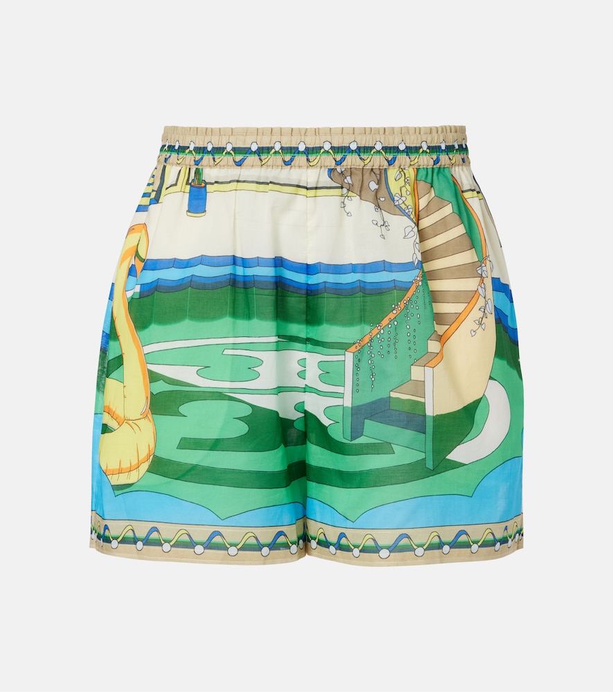 Shorts Camp in cotone con stampa