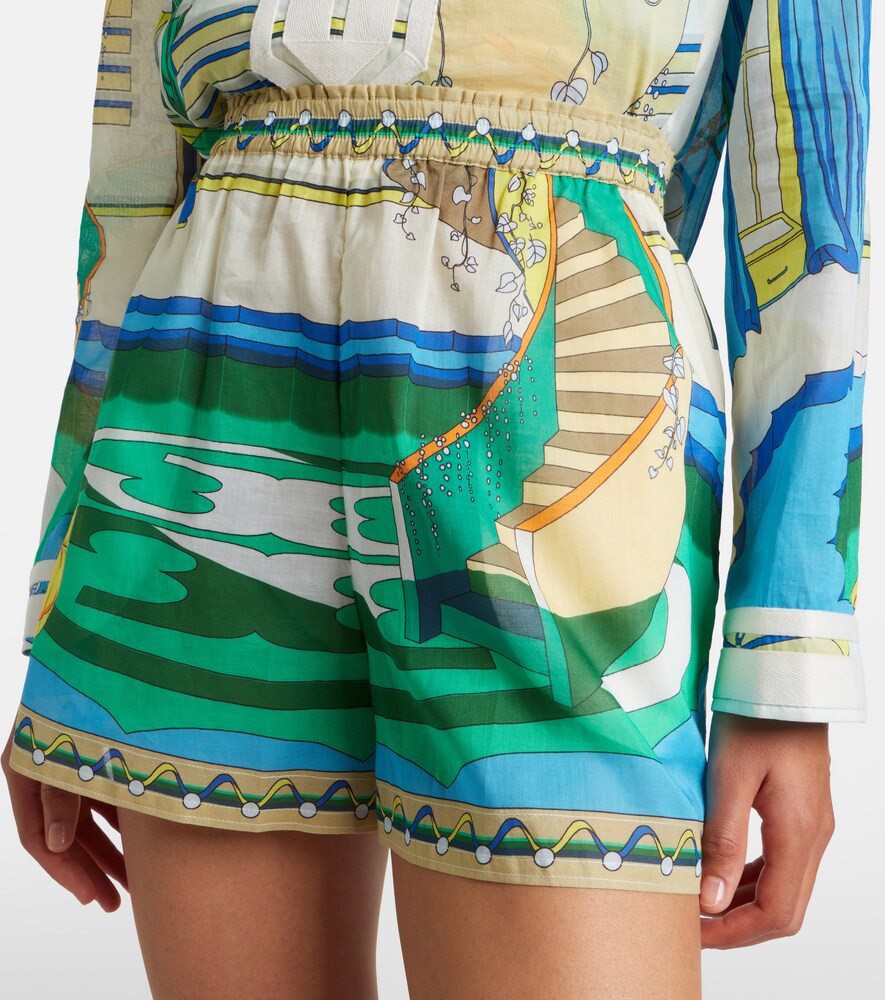  Tory Burch Tory Burch Printed Cotton Shorts 