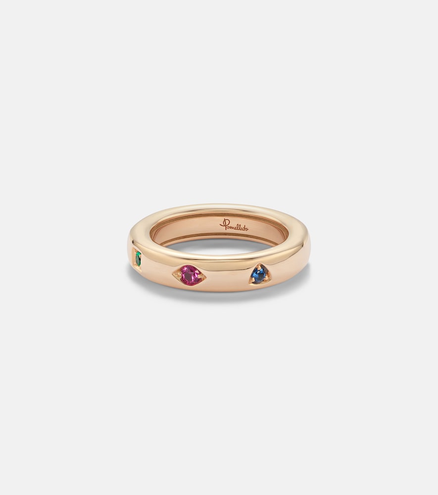 Pomellato Bague Iconica Extra Slim en or rose 18 ct et pierres prcieuses 4000 €