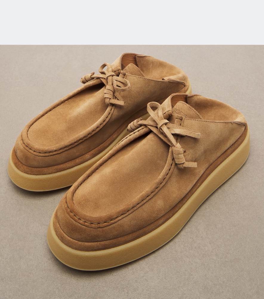 Gommino® Suede Platform Mules
