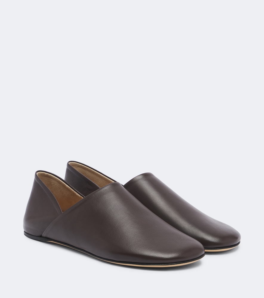 Slipper aus Leder