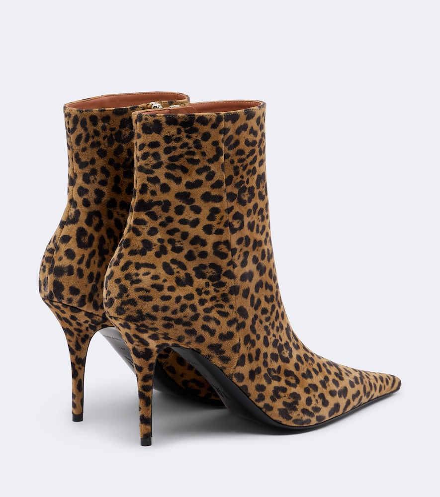 Barbara Leopard-Print Ankle Boots