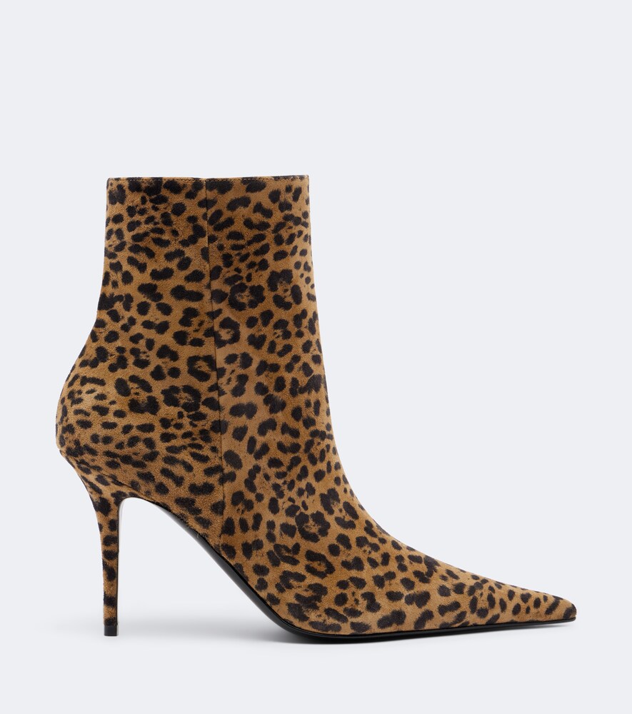 Barbara Leopard-Print Ankle Boots