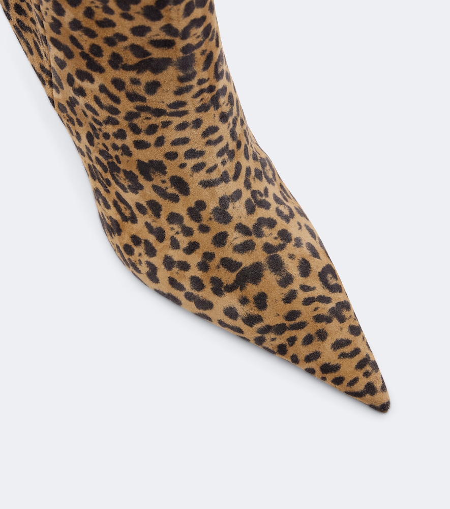 Barbara Leopard-Print Ankle Boots