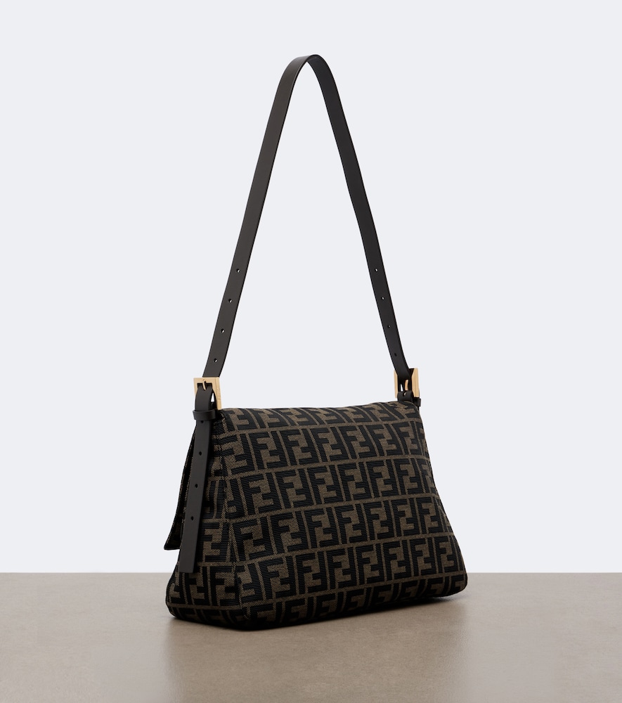 Baguette® Flap Medium Ff Zucca Canvas Shoulder Bag