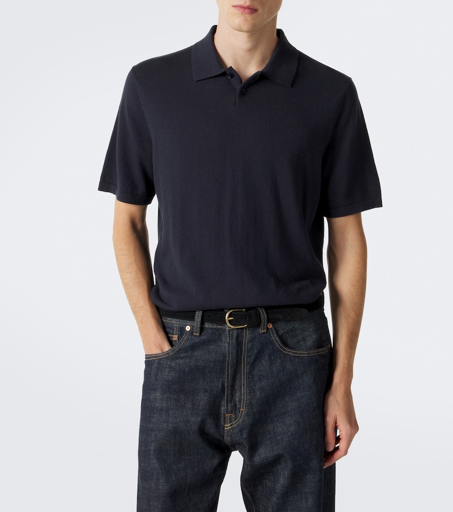 Keir Cotton And Cashmere Polo Shirt