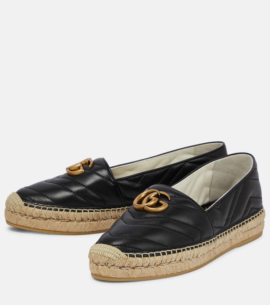 GUCCI Marmont quilted leather espadrilles,P00433793