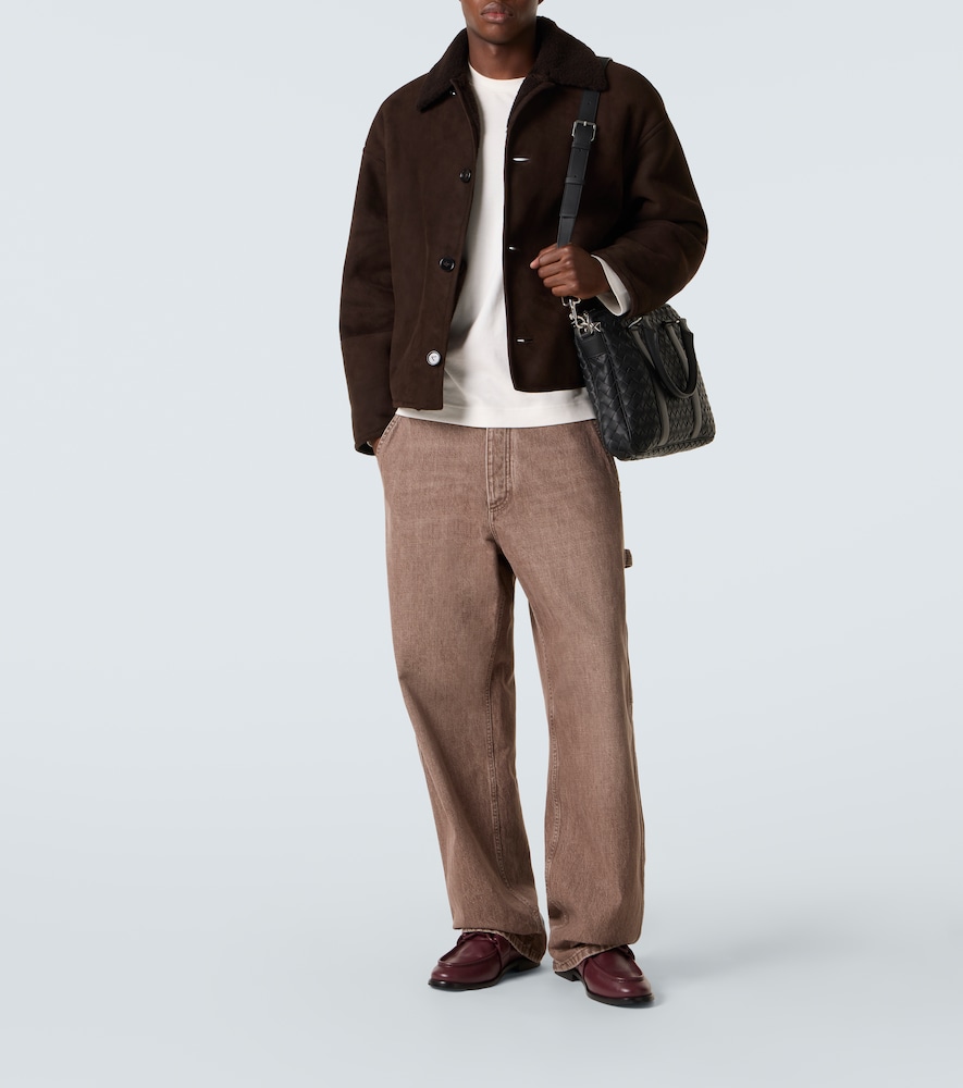 Intrecciato Leather Briefcase