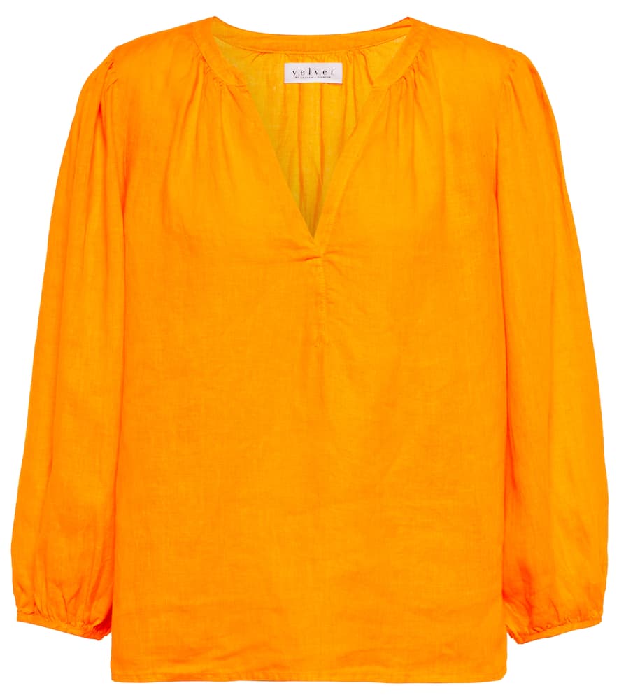 Velvet Ileana linen blouse