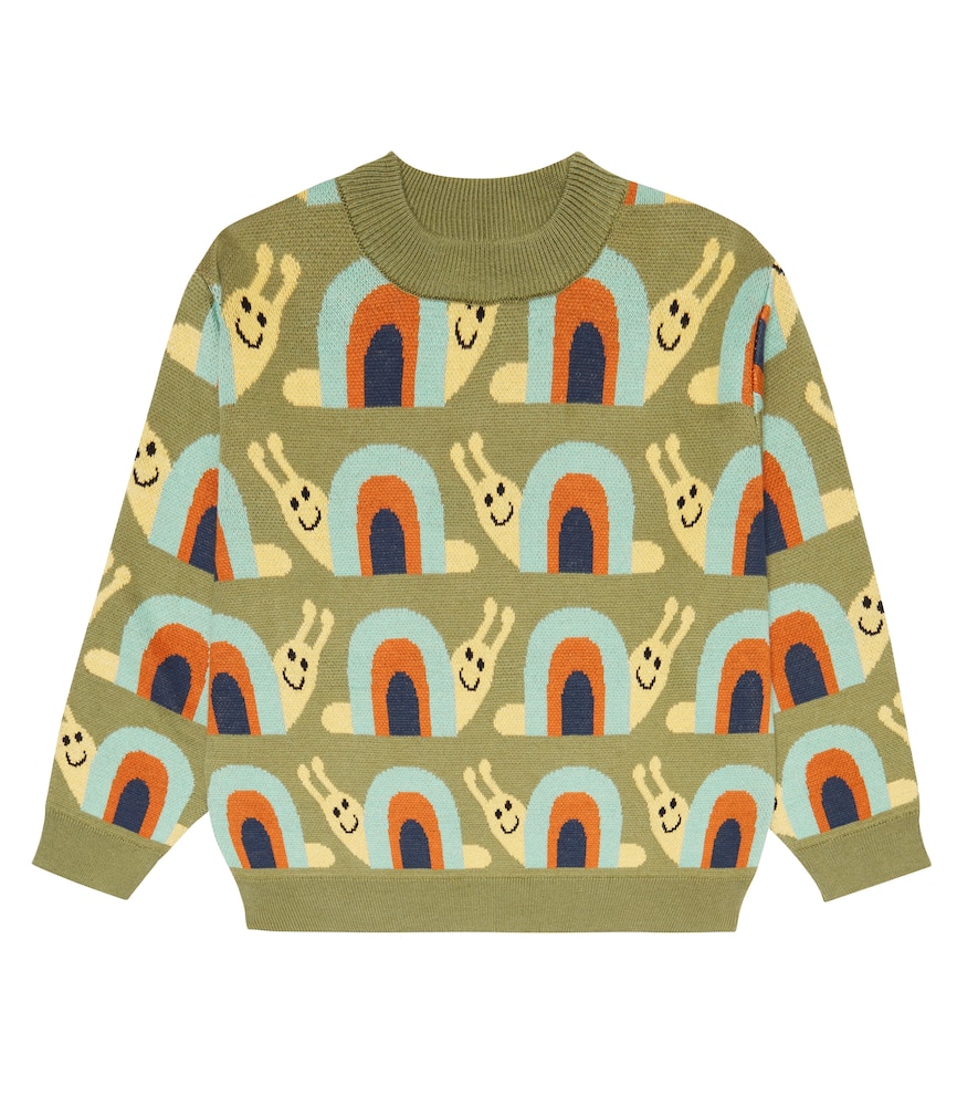 Stella McCartney Kids Jacquard cotton sweater