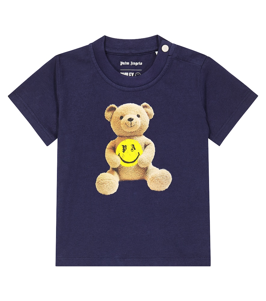 Palm Angels Kids Baby printed cotton jersey T-shirt