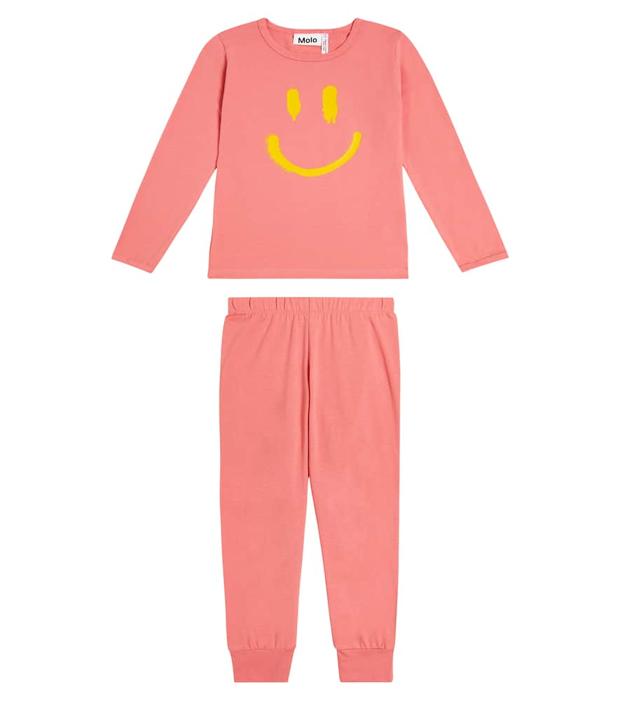 Molo Kids' Luve Cotton-blend Pyjamas In Pink