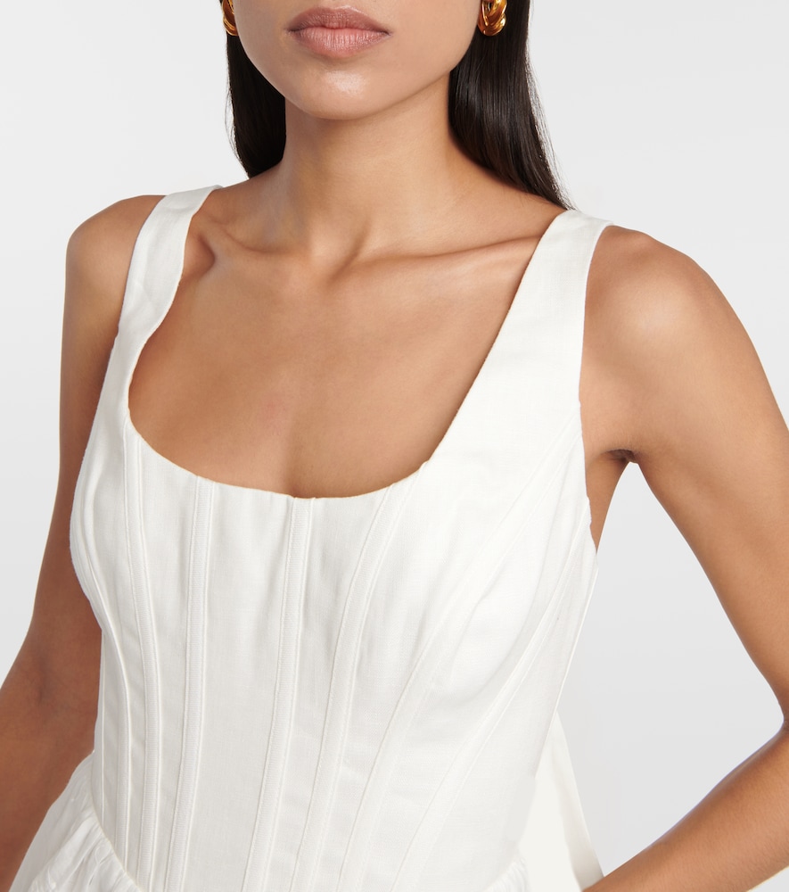  Zimmermann Zimmermann Alight Bustier Ramie Minidress 
