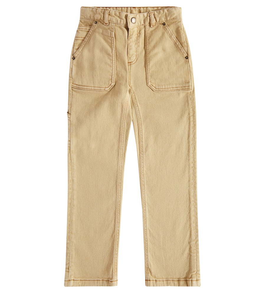 Bonpoint Gaël Straight Jeans In Beige