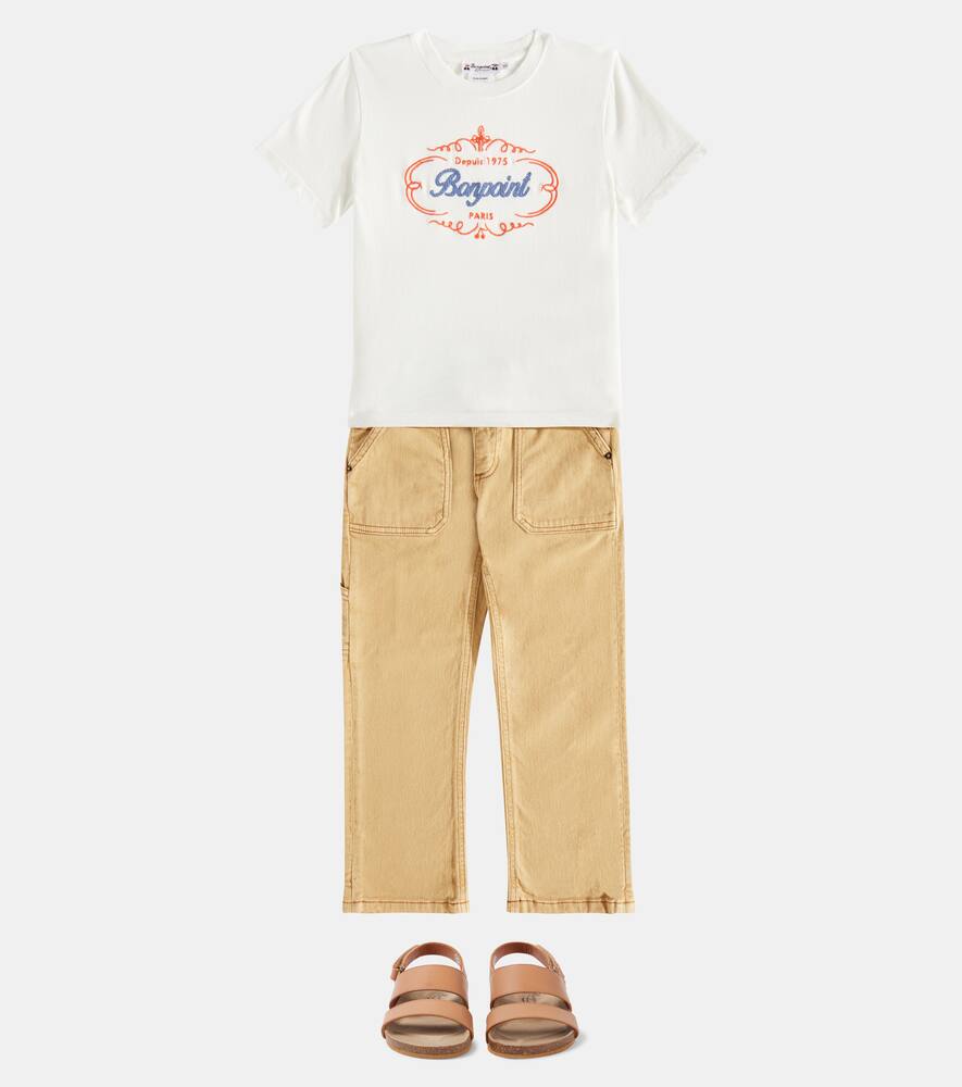 Bonpoint Gaël Straight Jeans In Beige
