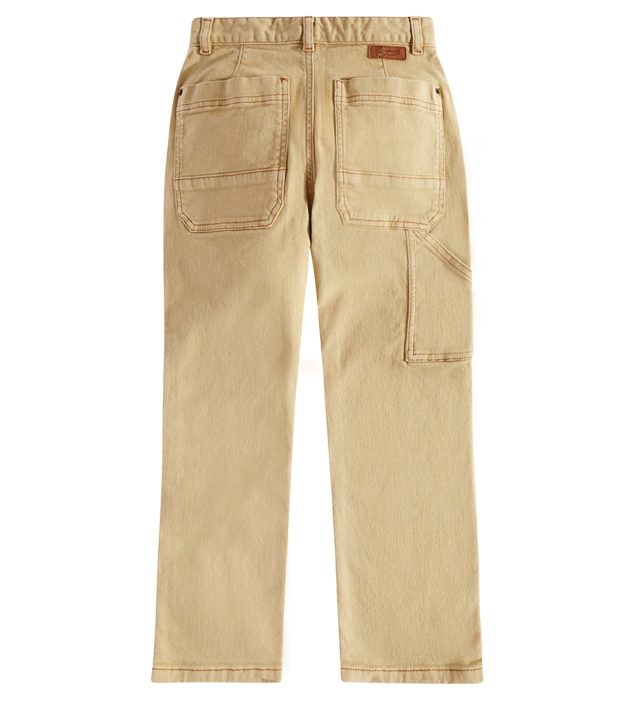 Bonpoint Gaël Straight Jeans In Beige