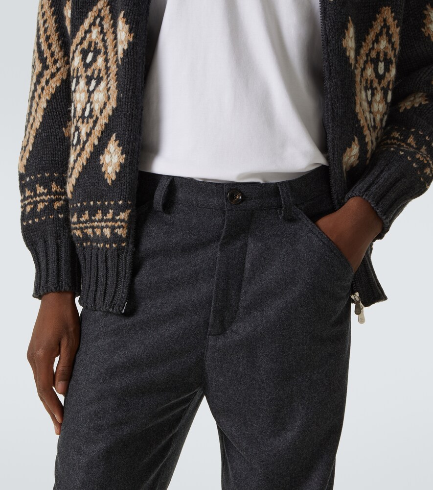  Brunello Cucinelli Brunello Cucinelli Gerade Hose Aus Schurwolle 