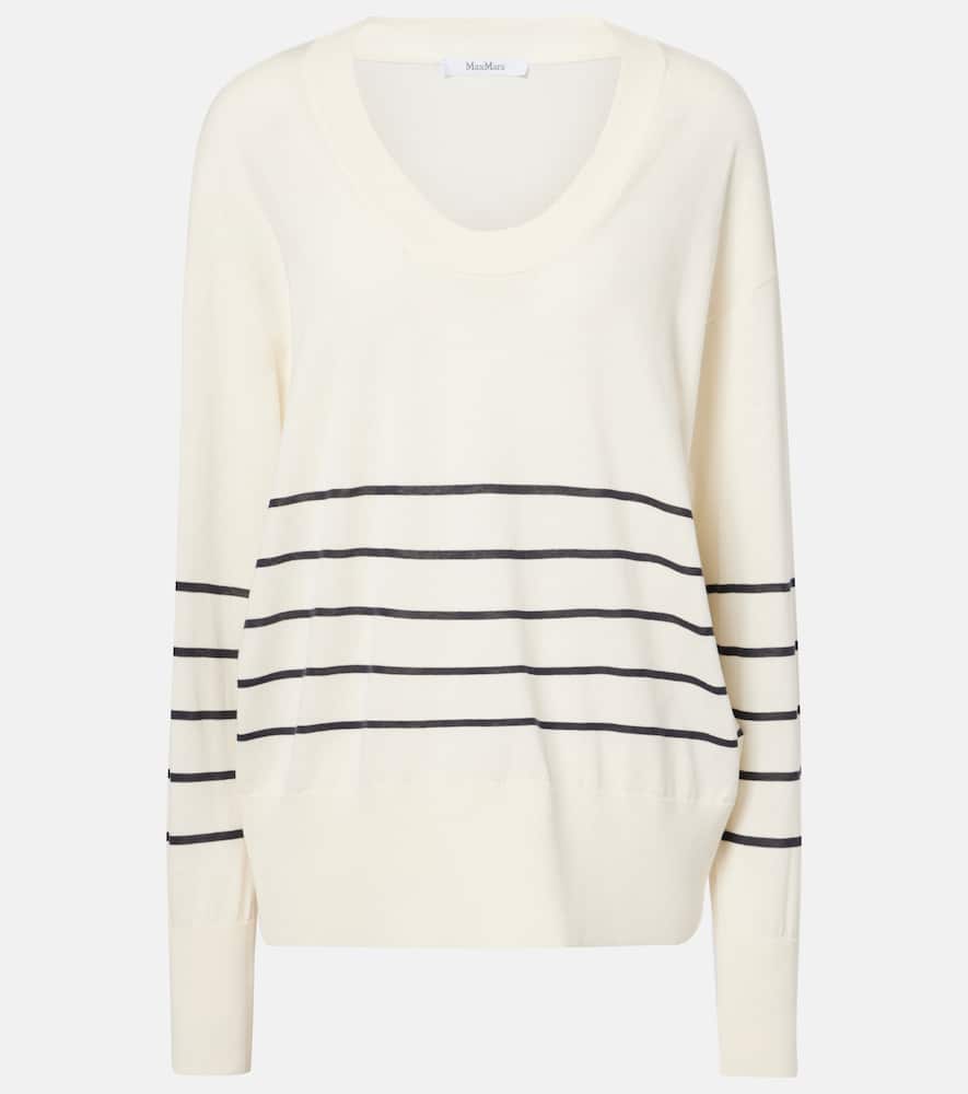Max Mara Levante striped cotton and silk sweater