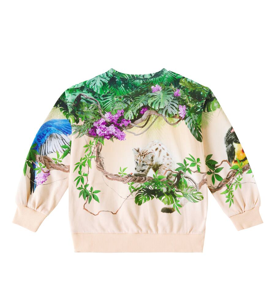 Molo Maxi Printed Cotton Jersey Sweatshirt In Multicoloured