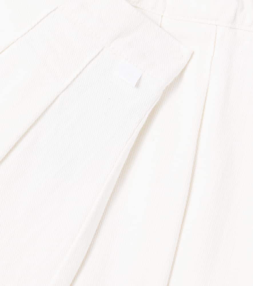 Il Gufo Pleated Cotton Skirt In White