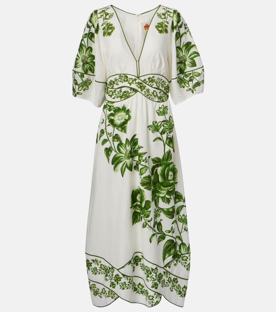 Blue Yard linen-blend midi dress