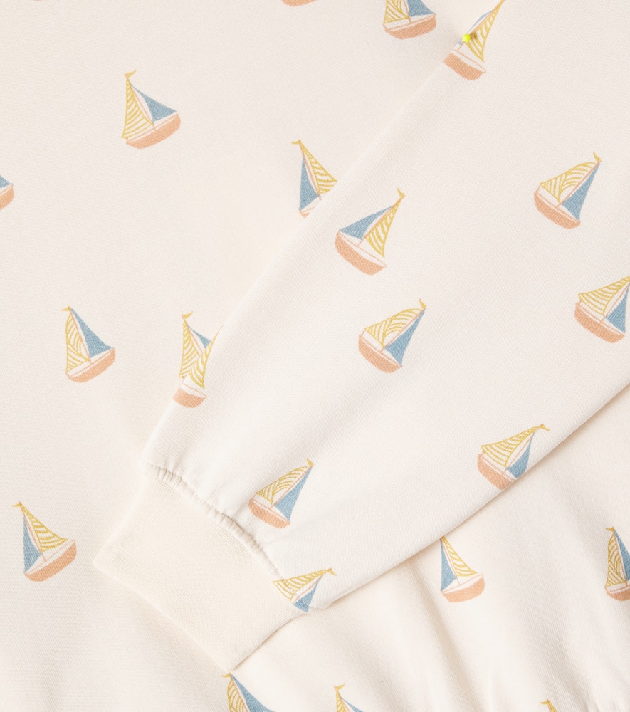Rylee + Cru Printed Cotton-blend Fleece Sweatshirt In Multicoloured