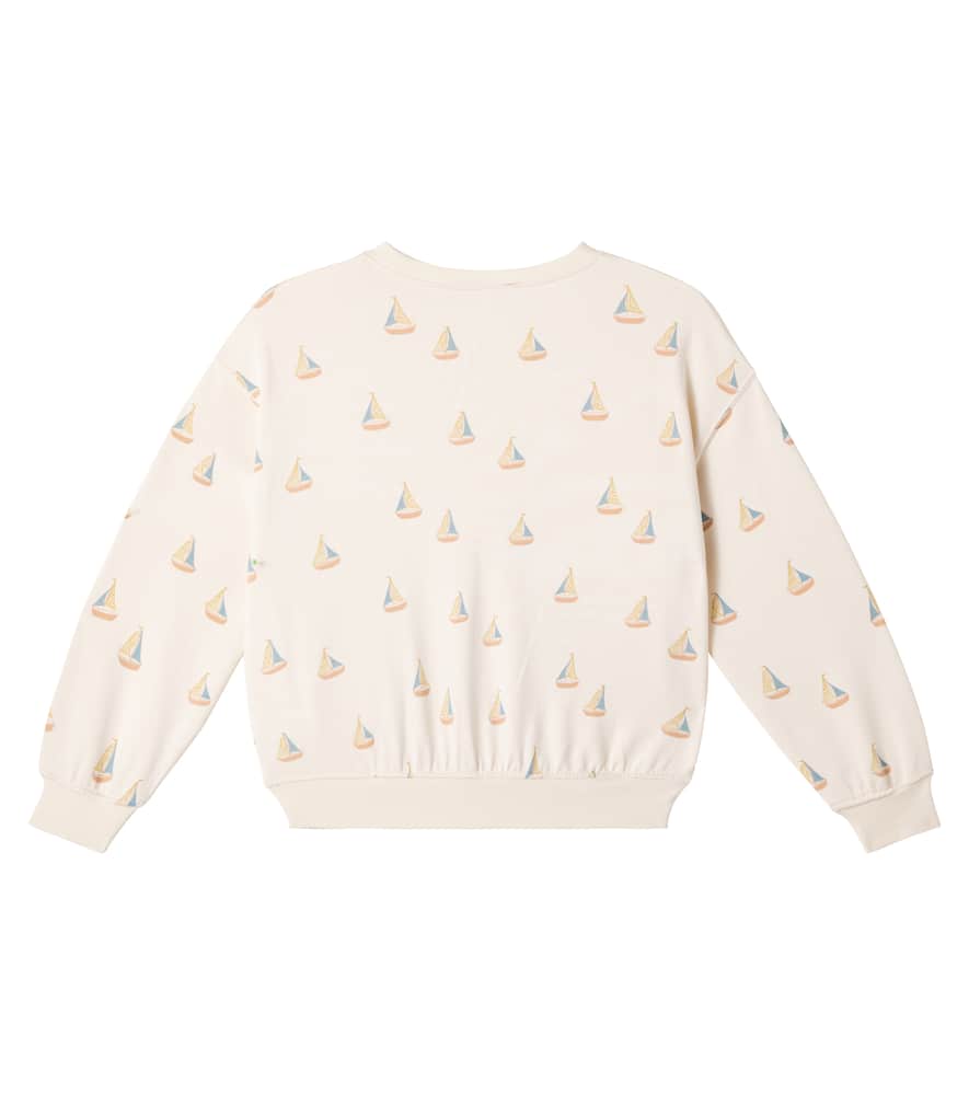 Rylee + Cru Printed Cotton-blend Fleece Sweatshirt In Multicoloured
