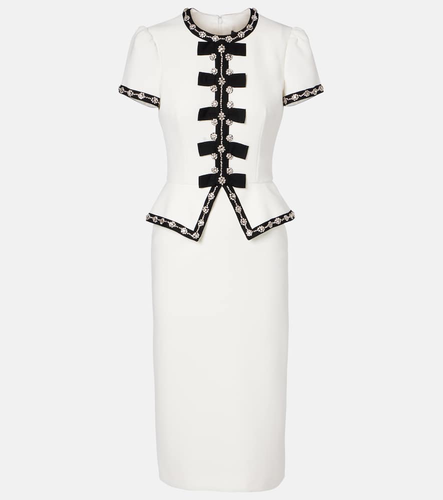 Bisou crystal-embellished midi dress