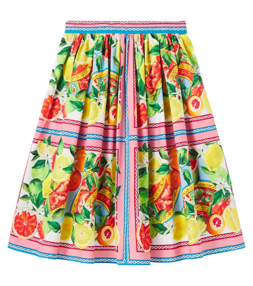 Dolce & Gabbana Taormina Printed Cotton Skirt