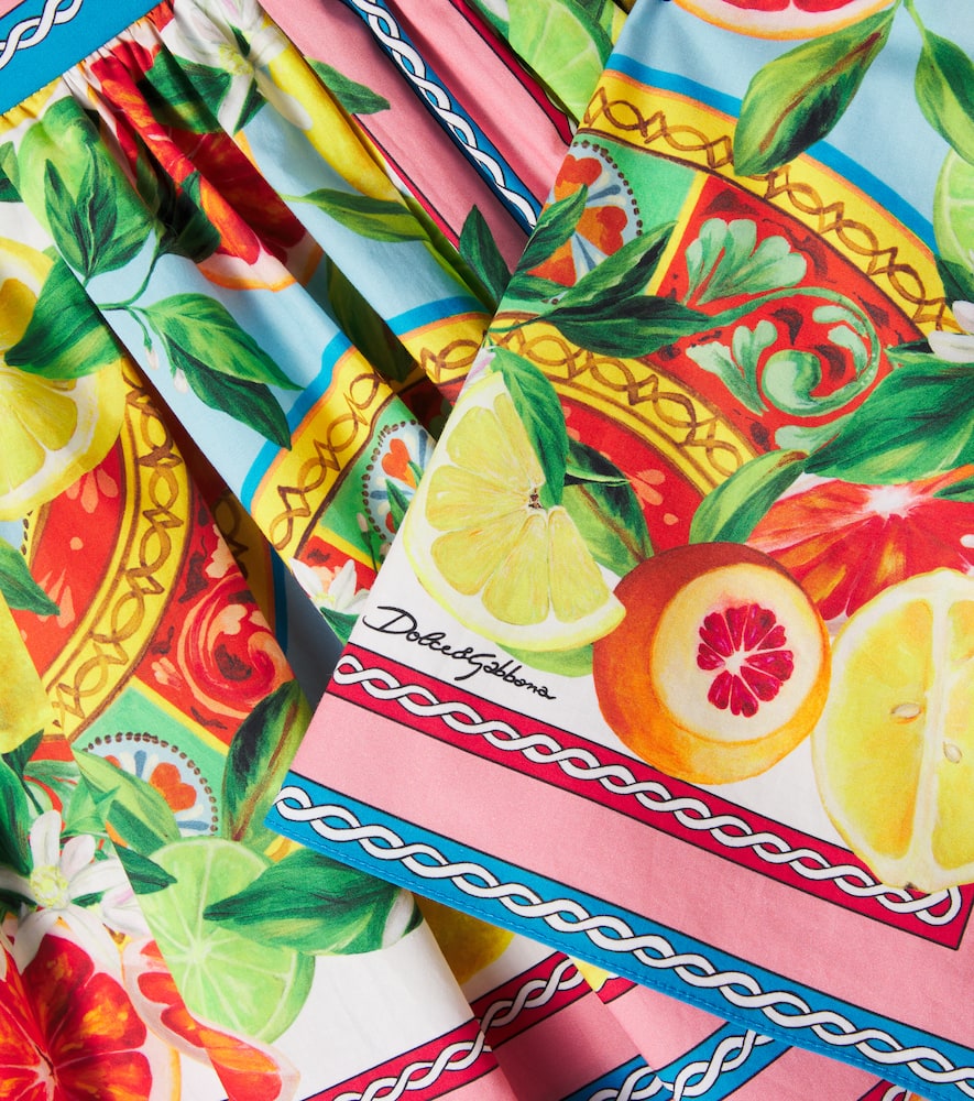Dolce & Gabbana Taormina Printed Cotton Skirt
