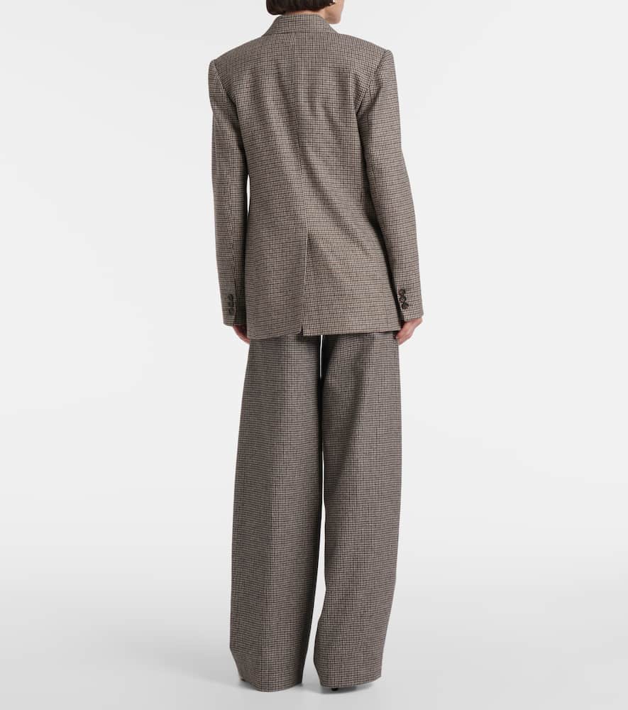 Vince Houndstooth Blazer In Gray