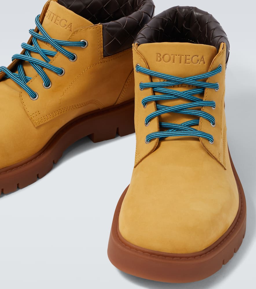 Bottega Veneta Haddock Leather Lace-up Boots In Multi