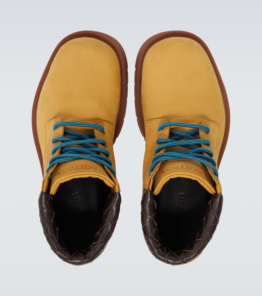 Bottega Veneta Haddock Leather Lace-up Boots In Multi