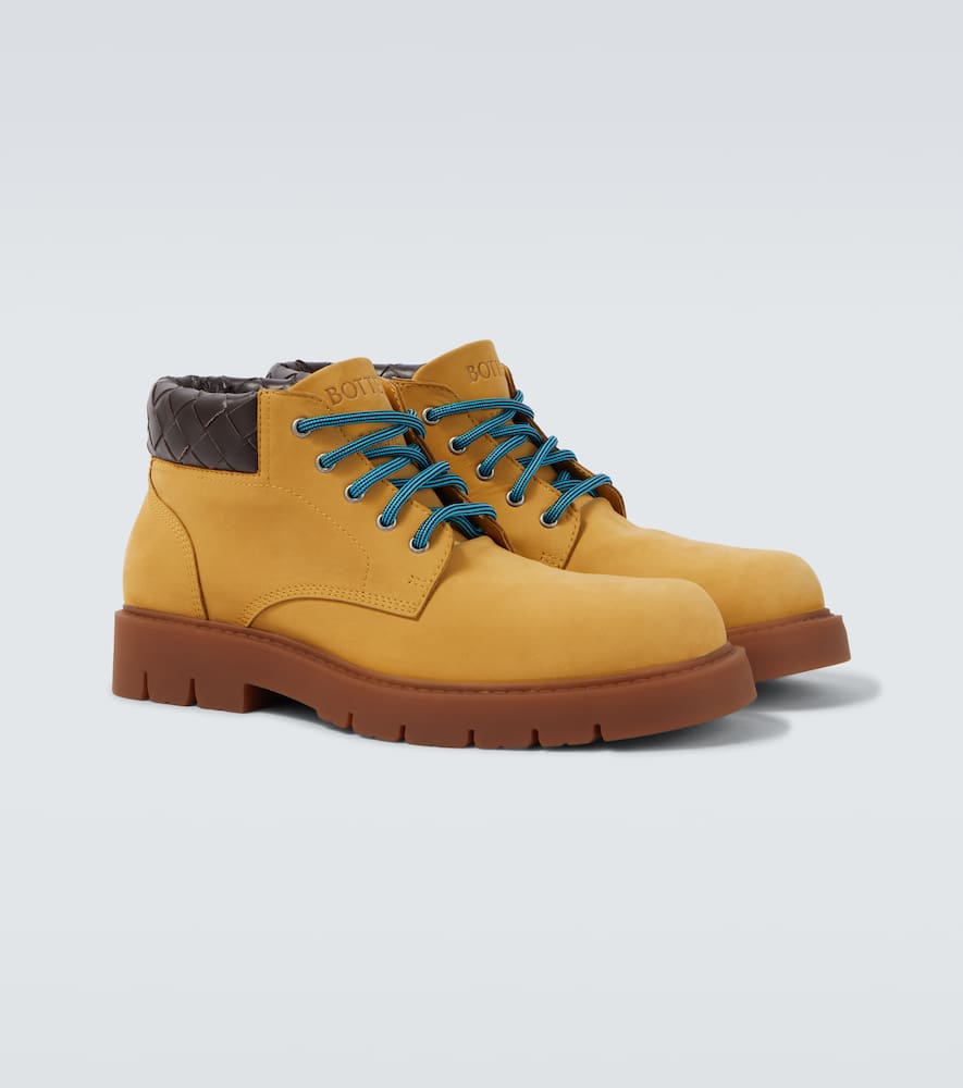 Bottega Veneta Haddock Leather Lace-up Boots In Multi