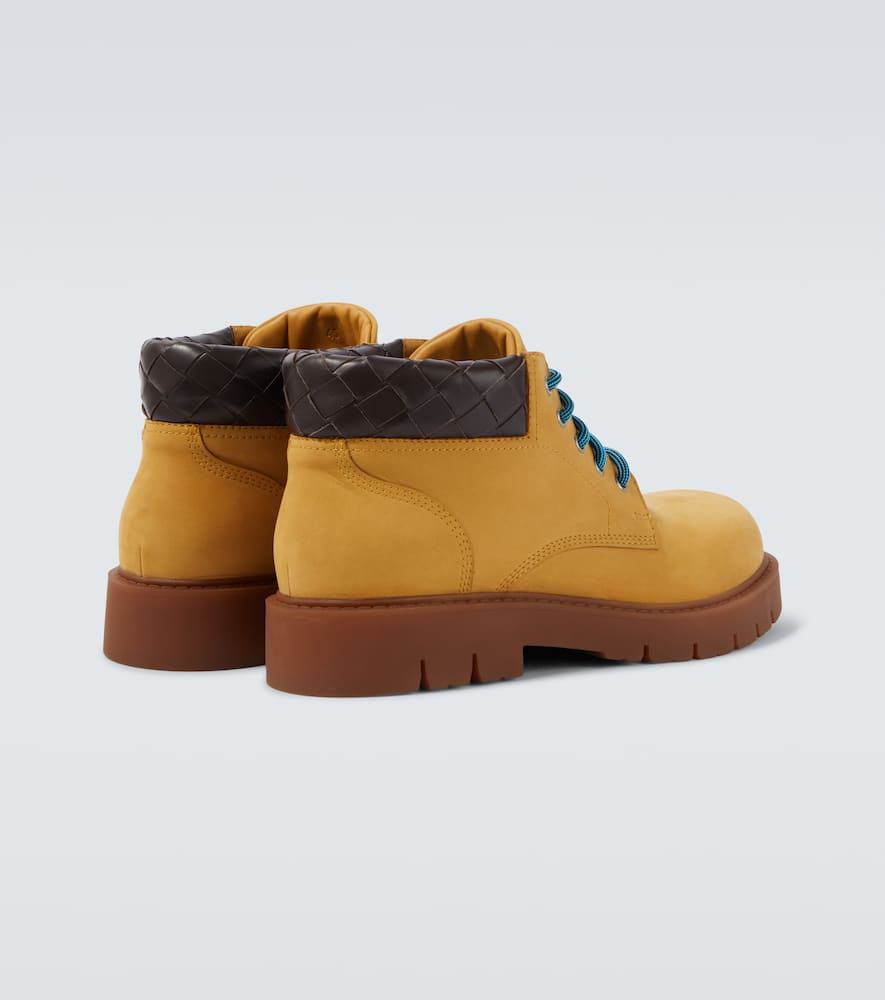 Bottega Veneta Haddock Leather Lace-up Boots In Multi