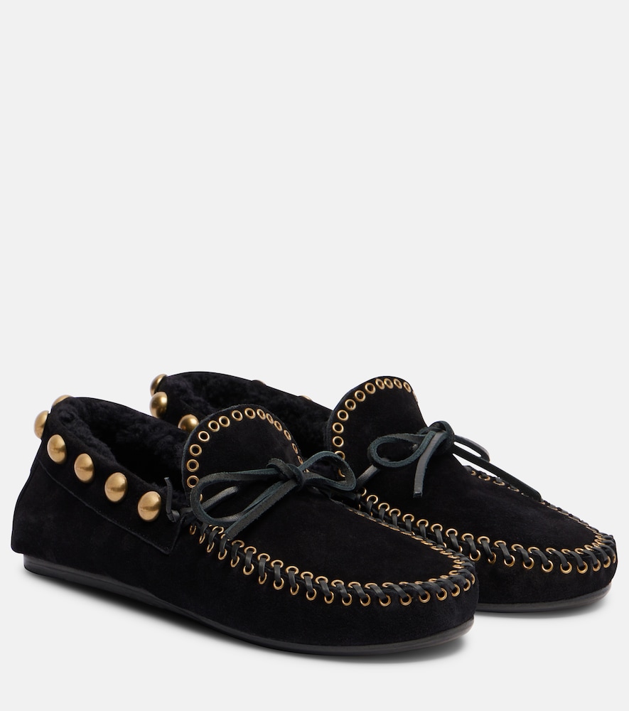 Isabel Marant Fitza studded suede loafers