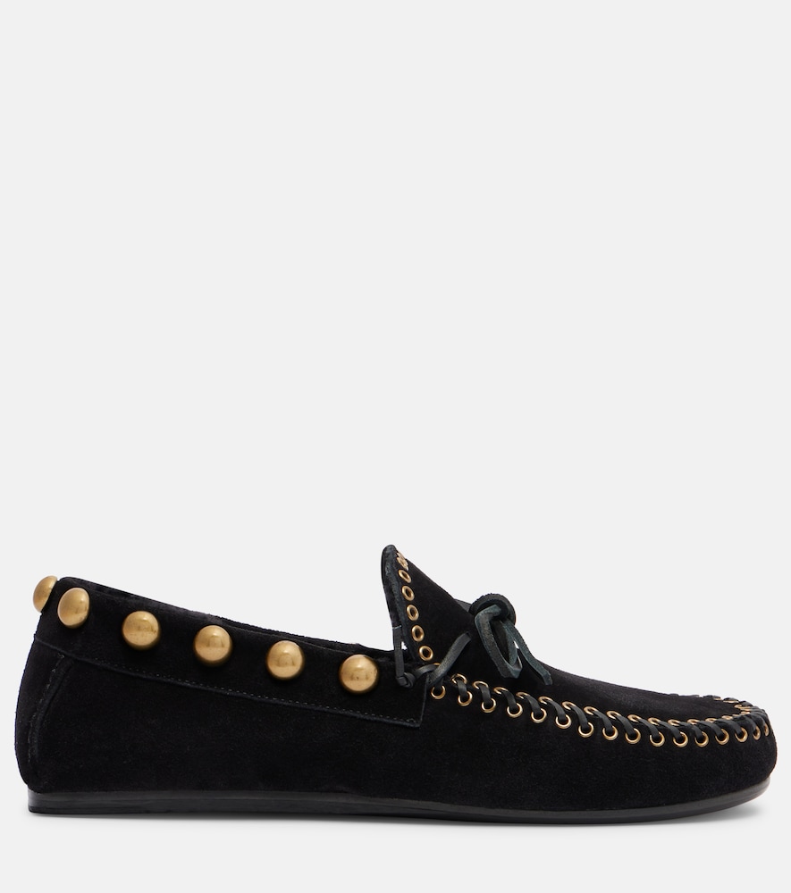  Isabel Marant Isabel Marant Verzierte Loafers Fitza Aus Veloursleder 