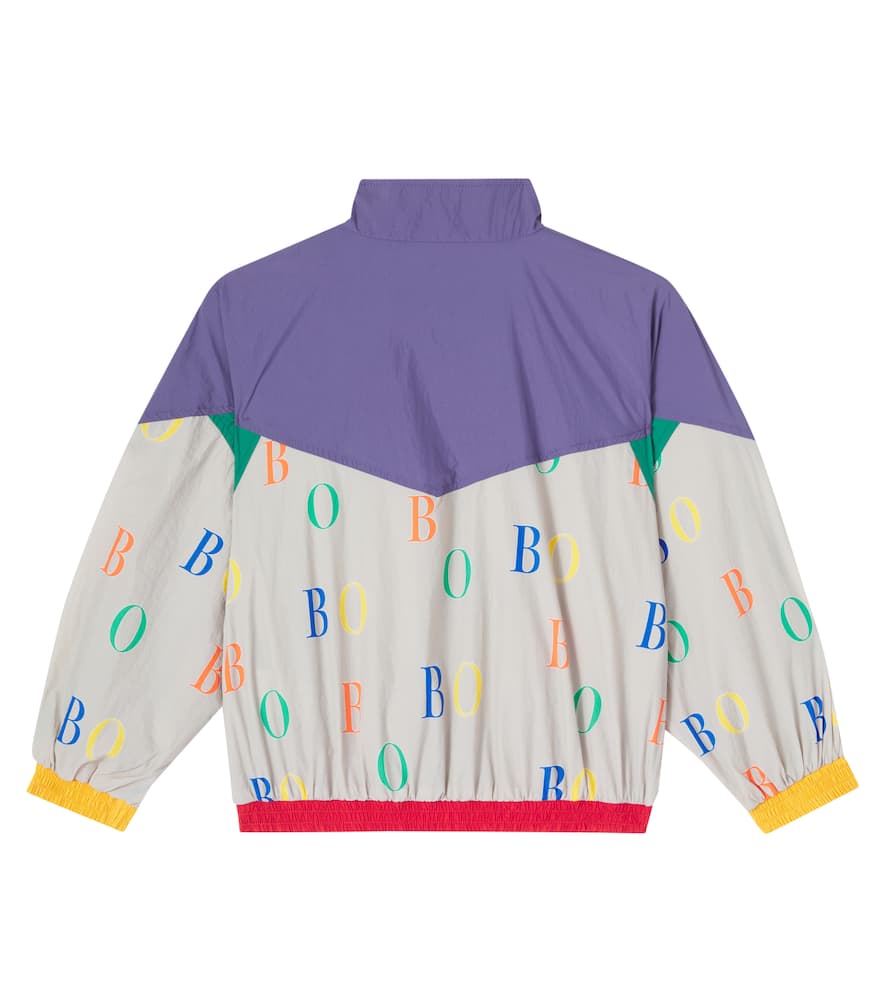 Bobo Choses Logo Printed Colorblocked Jacket In Multi