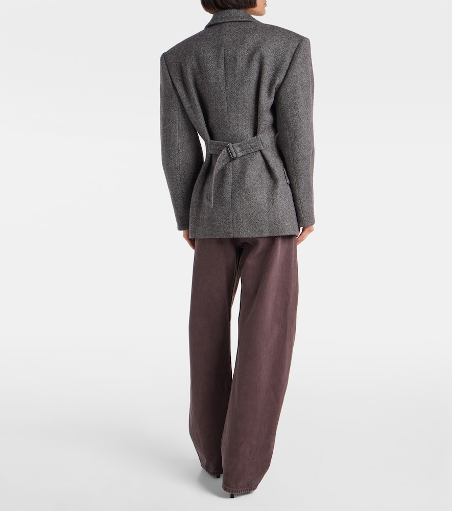 Magda Butrym Wool-blend Blazer In Gray