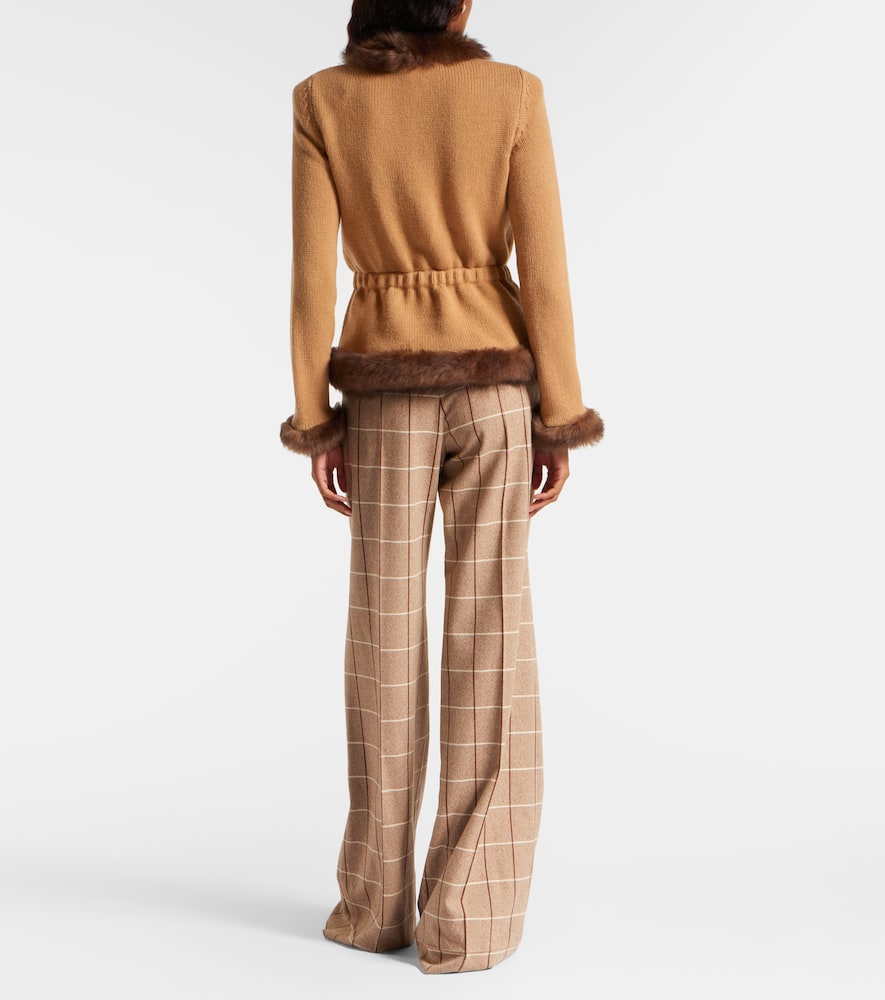 Valentino Cashmere Jacket In Brown